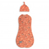 Zavinovačka Sleepee Second Step Swaddle s čepičkou zdarma Vintage Animals Amaranth