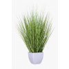 Umelá tráva v kvetináči ZEBRA, plast, výška 80 cm, zelená
