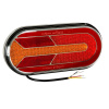 Zadný ľad svetlo Tl veľká 253x117mm oválna 3 funkcie 12v 24v