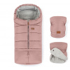 Petite & Mars Súprava zimný fusak Jibot 3 v 1 + rukavice na kočík Jasie Dusty Pink 8596202003861