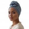 Eva Design turban bavlna sivý, univerzálna veľkosť
