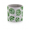 Kvetináč cylinder monstera zelené listy 16x15 cm