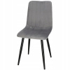 Stolička Springos z velúru, sivá, 1 ks