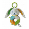 Clementoni Baby Lovely Soft Bunny Rattle hrkálka 1 ks