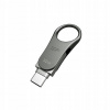 Pendrive Silicon Power C80 32GB USB 3.0 / USB-C + Typ C Metal strieborný