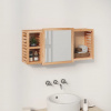 vidaXL Kúpeľňová skrinka 80x17x34 cm masívne orechové drevo - Hnedá - 102509-202620