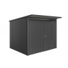 Biohort AvantGarde Eco A6 plechový domček 260 x 260 x 218 cm, tmavosivý metalický Biohort