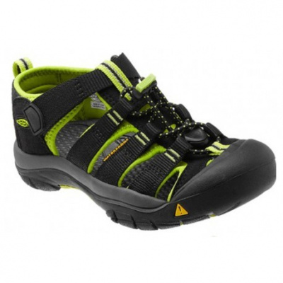 Keen Newport H2 Jr black/lime green dětské outdoorové sandály i do vody 35 EUR