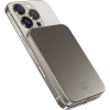 iWant Qi2 5000mAh Slim Alu Mag+ hliníková powerbanka titánová