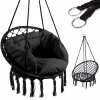 Závesné hojdacie kreslo - Baciane Nest Swing s čiernym 80 cm operadlom (Baciane Nest Swing s čiernym 80 cm operadlom)