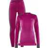 Dámský termo set CRAFT Core Dry Baselayer růžová Velikost: L