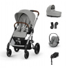 Cybex Kombinovaný kočíky Balios S Lux Set M Varianta: stone grey