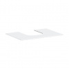 Hansgrohe Xevolos E - Doska pod umývadlo, 78x55 cm, výrez uprostred, matná biela 54208700