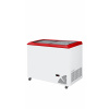 TEFCOLD Pultová mraznička prosklené rovné víko | ARO 301/2 Red Edge