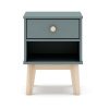 Detský nočný stolík sivozelený Esteban – Marckeric