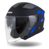 prilba Jet Tech RoxoR CASSIDA black matte/blue/grey/white Veľkosť: S (55 až 56 cm), Veľkost: S (55 až 56 cm)