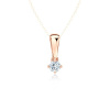 Prívesok The Light: ružové zlato, laboratórny diamant - P1-3-LAB-R SAVICKI