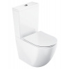 RAVAK OPTIMA RIMOFF 60,5cm WC kombi so splachovaním, bez sedátka, zadný/spodný odpad, biele, X01870