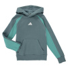 adidas Mikiny Seasonal Essentials Colorblock Fleece Hoodie Kids Zelená