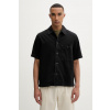 Marc O'Polo košeľa pánska s bavlnou 5000011279 čierna S