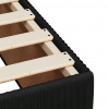 vidaXL Boxspring posteľ s matracom čierna 120x190 cm zamat - Čierna - 161017-55652