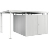 Prístrešok pre záhradný domček Biohort HighLine 5 vel. S 150x315 cm strieborný metalický