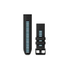 Garmin Silikónový remienok QuickFit 26 - Black/Cirrus Blue