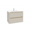 Naturel Koupelnová skříňka s umyvadlem Stilla 80x60x45 cm kašmír mat STILLADK08057U1