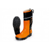 STIHL Gumené čižmy SPECIAL, pre prácu s motorovou pílou, farba čierno - oranžová - 42