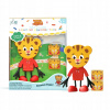 GLO PALS Postava do kúpeľa TIGER DANIEL + kocky svietiace vo vode