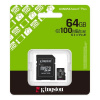 Kingston MicroSD Card Canvas Select Plus 64GB Class 10 + Adapter (SDCS3/64) SDCS364