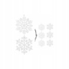 ZÁVESNÉ OZDOBY NA VIANOČNÝ STROMČEK SADA 8 ks SNEHOVÉ VLOČKY VLOČKY SNEHU ZÁVESNÁ OZDOBA 8 cm