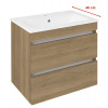 Sapho EZARA umývadlová skrinka 58x54x39cm, dub cuneo EZ592-2525
