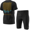 Komplet DYNAFIT Graphic 24/7 T-Shirt M Black Out + Transalper DST Shorts M Black Out