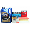 3 filtre + olej Elf Full tech fe 5w30 Nissan Micra 5 V 0.9 1.0 2016-