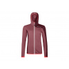Dámská mikina s kapucí ORTOVOX Fleece Light Grid Mountain Rose - M