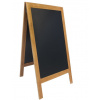 Ponuková stojanová tabuľa SANDWICH 120x70 cm, teak