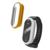 kwmobile Glitter Frame Protector kompatibilní s Xiaomi Mi Band 10 / Smart Band 10 Frame Protector (Sada 2) - stříbrná / růžové zlato