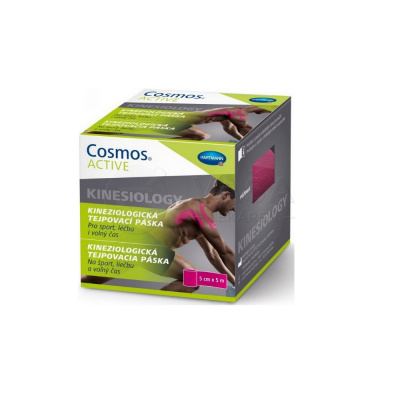 Cosmos Active kineziologická tejpovacia páska ružová 1 ks 5cm x 5m