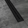 Ravak Podlahová vpust Runway 82 cm černá nerez X01751