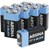 Absina 9 V batéria alkalicko-mangánová 580 mAh 9 V 8 ks; 401040-8