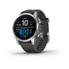 Garmin fenix 7s Glass, Silver/ Graphite Silicone Band, EU 010-02539-01