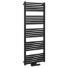 Bruckner GRUNT vykurovacie teleso 500x1330 mm, stredové pripojenie, čierny mat 600.122.6