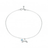 For Silver Retiazka na nohu plutva - STRIEBRO 925
