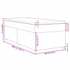 vidaXL Posteľný rám boxsping s matracom krémový 80x200 cm látka - Krémová - 96277-50652
