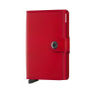 Kožená peňaženka SECRID Miniwallet Original Red červená