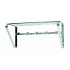 Mørtens Furniture Nástenný vešiak Lusien, 45 cm, strieborná strieborná