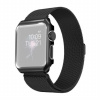 AppleKing kovové puzdro s remienkom milánsky ťah pre Apple Watch 38mm - čierne - možnosť vrátiť tovar ZADARMO do 30tich dní