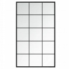 Zrkadlo VidaXL nástenné obdĺžnikový rámik kov 60 x 100 mm