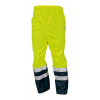 CERVA EPPING / Reflexné Hi-Vis nohavice - HV žltá/námorná modrá XXXL